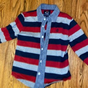Boys Brooks Brothers logo shirt size S